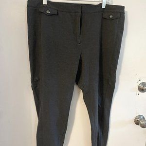 Skinny gray work pants